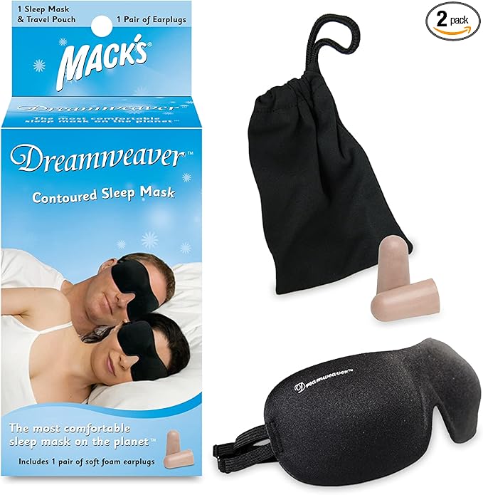 Mack’s Dreamweaver Contoured Sleep Mask - 2 Pack