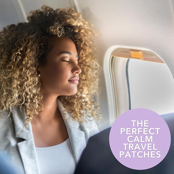 Laki Naturals Fly Calm Patch (1 Count, Pack of 8) - Relax Nerves, Support Stress - Natural Ingredients to Support Airplane Stress - Calm Your Fear of Flying Naturally
