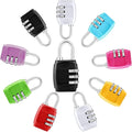 Moxweyeni 10 Pcs Digit Combinations Padlock Safe Cipher Lock Mini Combination Resettable Number for Suitcases Luggage Briefcases Computer Bags(Fresh Style,Bright Color)