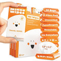 Impossibly Compact Travel Wipes - 99.5% Water - Safe for Sensitive Skin & Hypoallergenic, Resealable, Thick & Durable - For Adults, Kids & Baby Care - Unscented, 30 Pack Total 180 Wipes