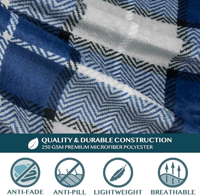PAVILIA Wearable Blanket with Sleeves for Adult Women Men, Cozy Fleece Warm Wrap Throw with Arms, Gifts for Christmas, Wife