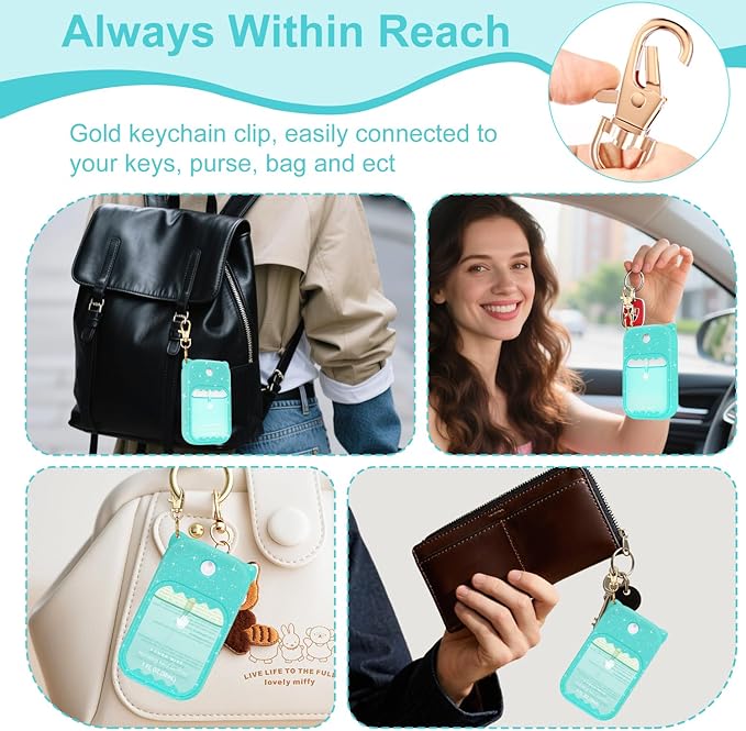 Hand Sanitizer Spray Case for Touchland Silicone Touchland Case Keychain Cute Hand Sanitizer Holder Keychain Compatible with Touch land Power Mist Gentle/Glow Mist