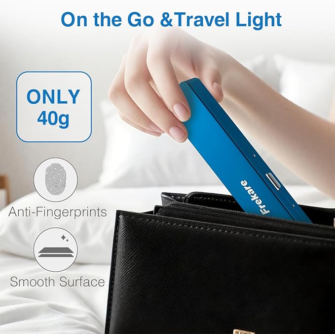Frekare Toothbrush Travel Case Aluminum, Manual Tooth Brush Holder for Traveling, Portable Toothbrush Container for Bathroom, Camping, Business Trip, School (Blue)