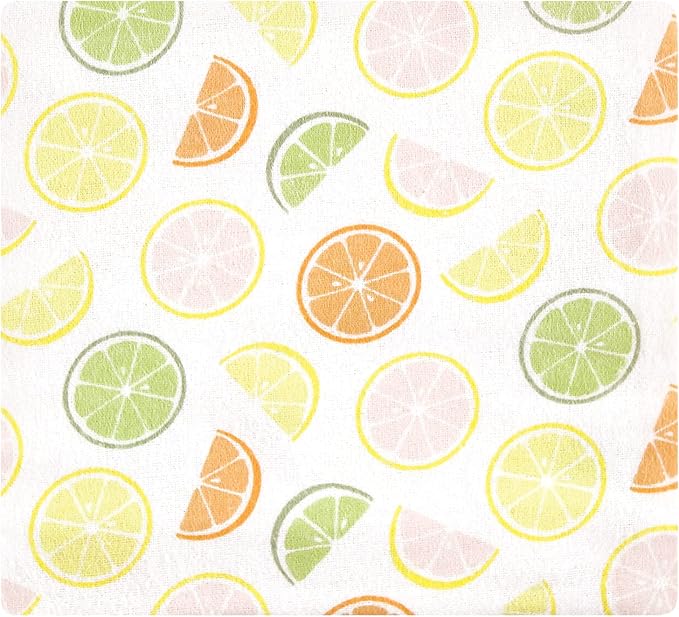 Hudson Baby Unisex Baby Cotton Flannel Receiving Blankets, Citrus Orange, One Size