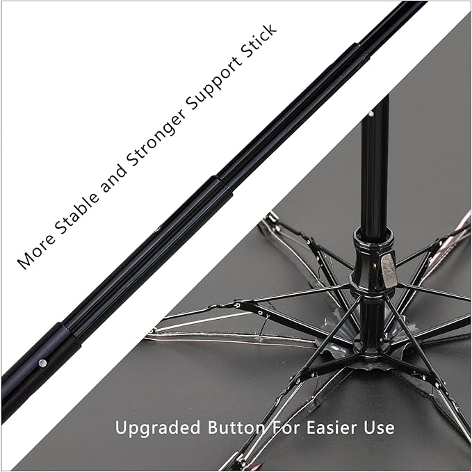 GAOYAING Small Mini Umbrella with Case Light Compact Design Perfect for Travel Lightweight Portable Parasol Outdoor Sun&Rain Umbrellas 34 Inches