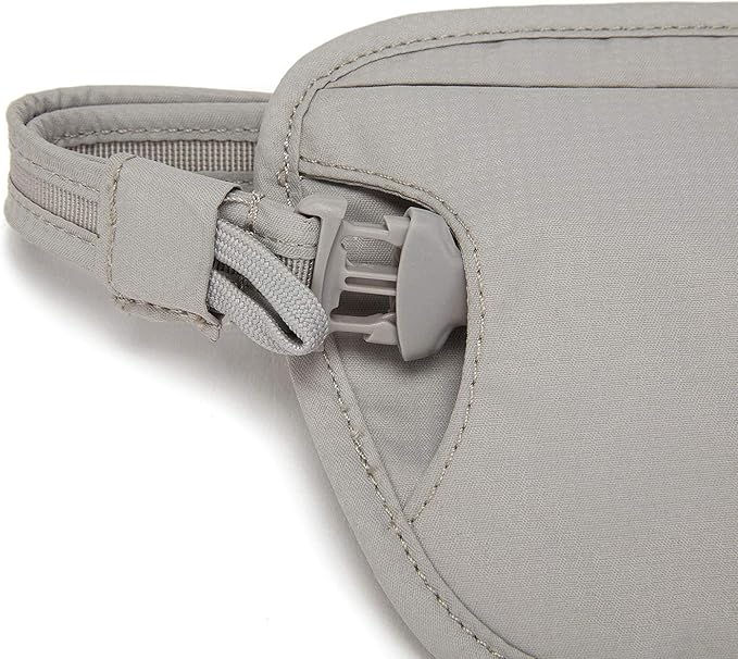 Pacsafe Coversafe X100 Anti-Theft RFID Blocking Waist Wallet, Neutral Grey