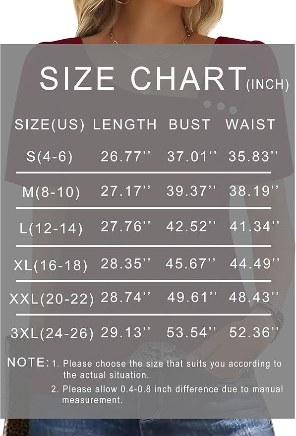 WIHOLL Womens Summer Tops Short Sleeve Shirts Square Neck Spring Outfits 2026 Fashion Clothing Blouses
