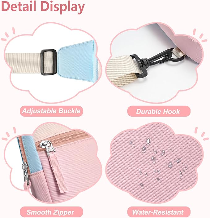 Mothers Day Gifts for Daughter, Birthday Graduation Gifts for 8 9 10 11 12 Year Old Teens Girls Her,Fanny Pack Sling Crossbody Bag Belt Bags Purse, Preppy Teen Girl Gift Trendy Stuff Travel Essentials