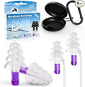 Ear Plugs for Airplane Pressure Relief, Reusable Earplugs for Flying, Kids 6+ & Adults with Small Ears, Soft Silicone Noise Reduction Ear Protection for Travel and Long Flights (26dB)