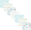 Hudson Baby Unisex Baby Cotton Flannel Receiving Blankets Bundle, Neutral New Elephant, One Size