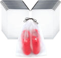 25 Pack Shoe Bags for Travel, 15.7" x 11.8" Large Clear Travel Shoe Bag Vacation Essentials Cruise Essentials Portable Drawstring Packing for Men & Women
