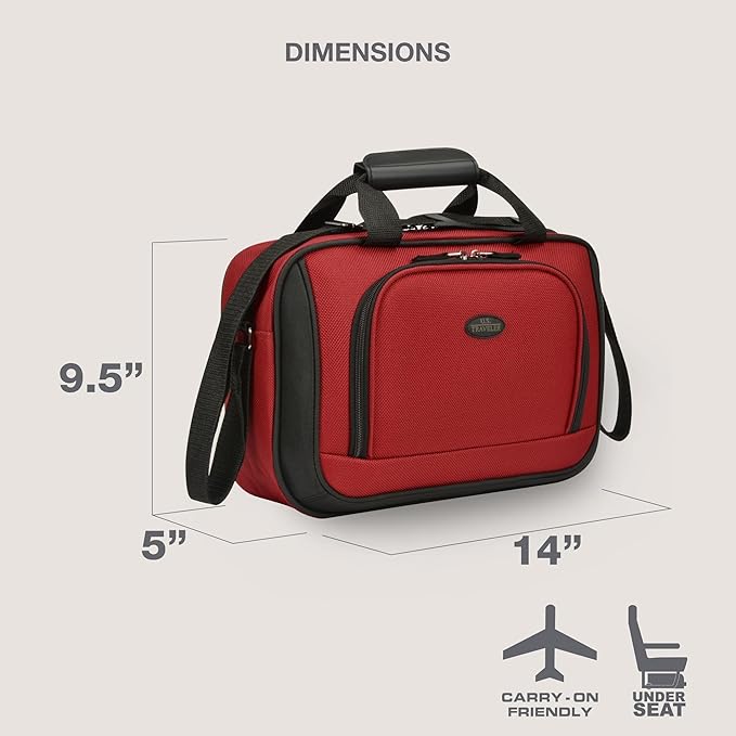 U.S. Traveler Rio 14" Travel Tote Bag, Lightweight 1200D Carry-On Bag for Women & Men, Parent SKU