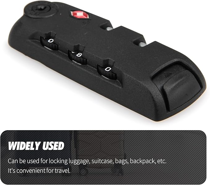 Zoofen 2 Pack Luggage Lock TSA007 Security Lock Luggage Suitcase Baggage Lock