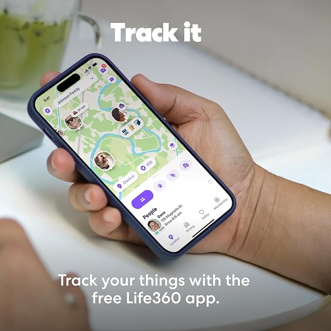 Life360 Tile Pro - Powerful Bluetooth Tracker, Key Finder and Item Locator for Keys Bags, and More. Both iOS and Android Compatible. Phone Finder. 4-Pack (Black/White)