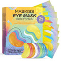 Maskiss Under Eye Patches Variety Pack (24 Pairs), Mothers Day Gifts for Mom, Eye Masks for Dark Circles Puffy Eyes With 8 Colors (3 Pairs/Color), Vegan Skin Care Gifts for Women