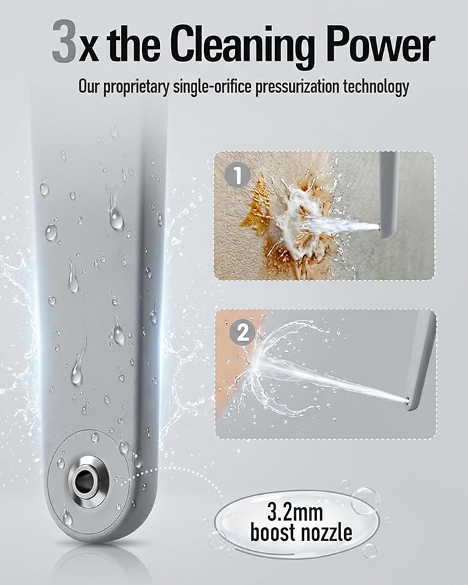 High Pressure Portable Bidet for Travel,Foldable Flip-Top Peri Bottle with Hook Ring,Handheld Bidet Sprayer for Personal Hygiene,BPA-Free,400ML Personal Toilet for Women Men Baby Cleaning(Gray)