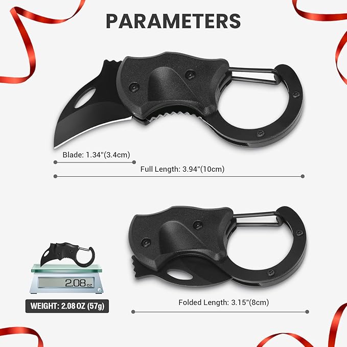 FUNBRO Small Pocket Knife Fathers Day Dad Gifts for Men, EDC Box Cutter, Anniversary & Birthday Gifts for Him, Mens Stocking Stuffers Gifts for Boyfriend Husband Grandpa from Daughter Wife Son