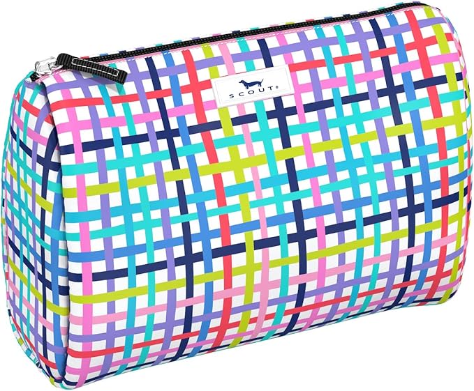 SCOUT Packin' Heat - Large, Water-Resistant, Zip Close Makeup Bag for Women- Toiletry Travel Bag - Cosmetic Bag