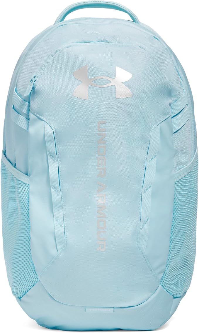 Under Armour Hustle 6.0 Backpack, Stream/Metallic Cristal Gold, One Size
