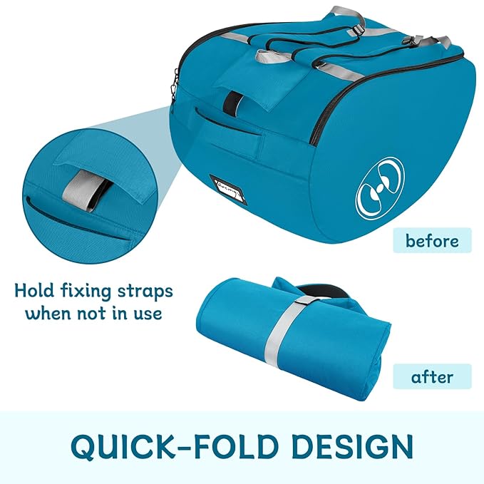 YOREPEK Padded Car Seat Travel Bag for Airplane, Compatible with Doona, Fit for Evenflo Shyft DualRide without Base, Infant Car Seat Bags with Lockable Zipper, Gate Check Stroller Bag for Baby Travel
