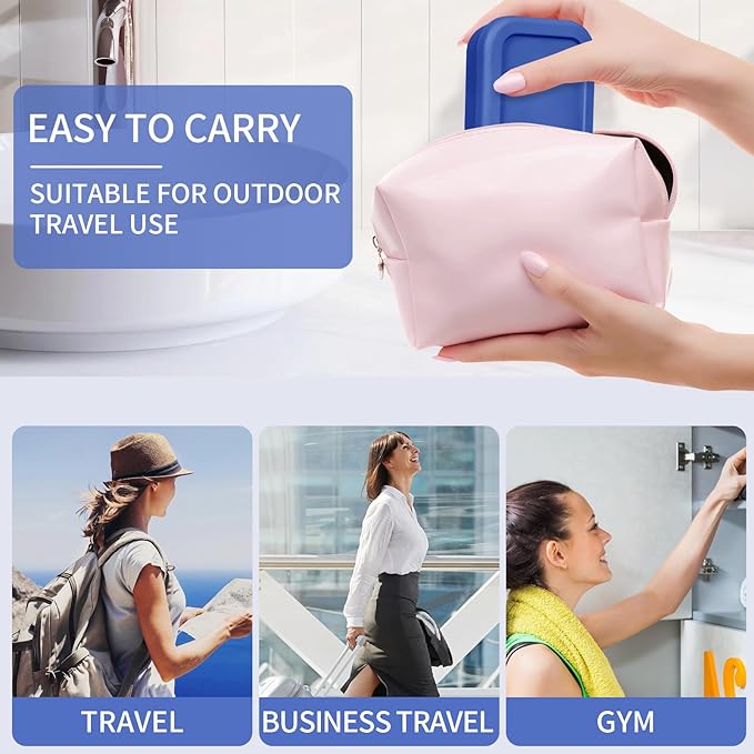 Leak Proof Soap Case,Large Silicone Travel Soap Holder,Portable Soap Box with Drainage Layer,Bathroom Shatter Proof,Suitable for Travel, Bathroom, Camping, Gym(Dark Blue)