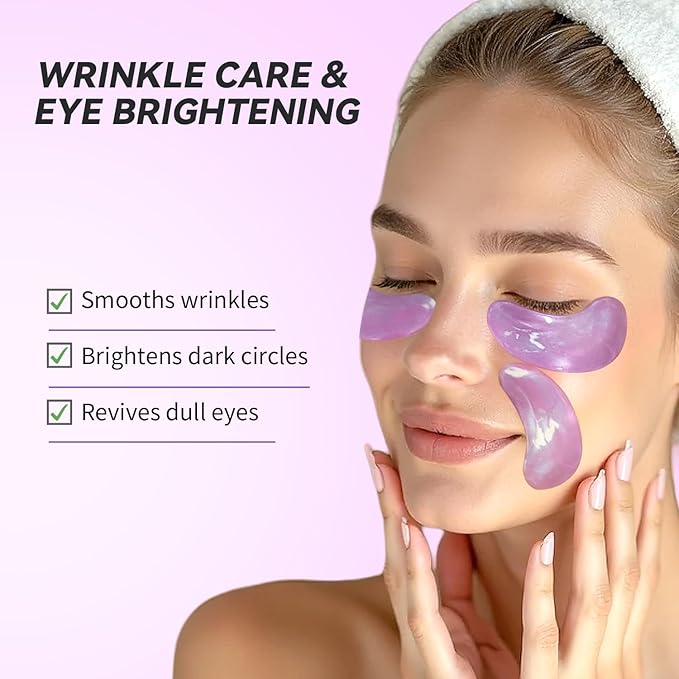 Maskiss Retinol Under Eye Patches (24 Pairs), Purple Eye Masks for Dark Circles, Puffy Eyes & Wrinkles, Firming Collagen Eye Patches, Vegan Cruelty-Free Skincare Gifts for Women