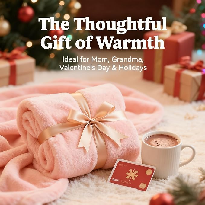 SNZ Wearable Blanket for Womens and Mens, Comfy Flannel Poncho, Snuggie Warm Shawl Wraps for Women, Birthday Gift Ideas