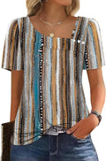 WIHOLL Womens Summer Tops Short Sleeve Shirts Square Neck Spring Outfits 2026 Fashion Clothing Blouses