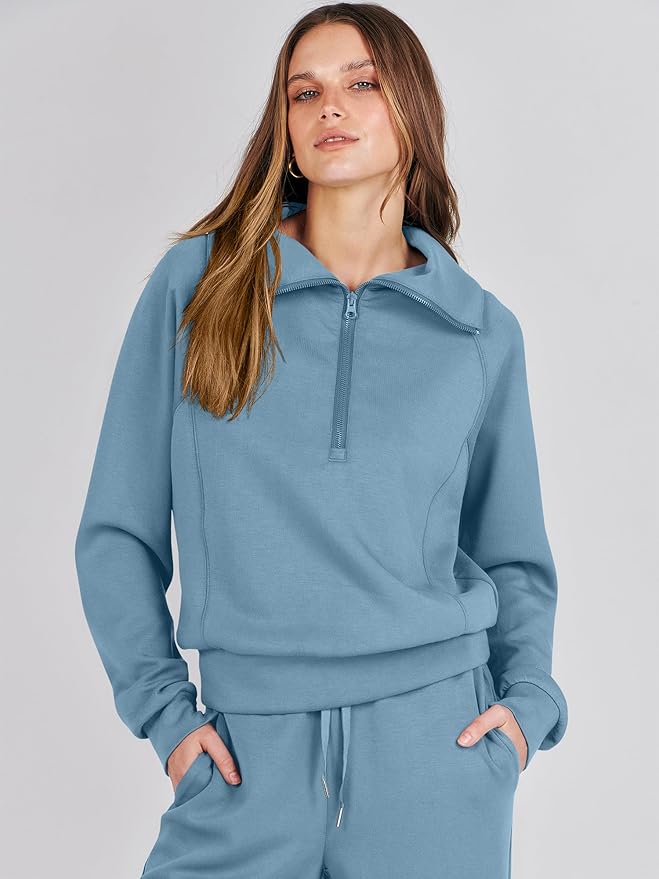 ANRABESS Women 2 Piece Outfits 2025 Fall Fashion Airport Wide Leg Pants Lounge Set Leisure Travel Vacation Clothes Sweatsuits