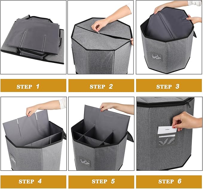 Shoe Storage Box,Shoe Bags for Travel,Fits 8 Pairs,Foldable Shoe Organizer for Closet,Portable Luggage Travel Shoe Organizer