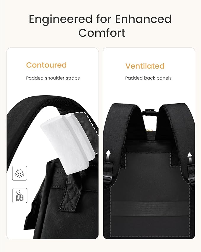 LOVEVOOK Laptop Backpack for Women with Giant Tumbler Holder Pocket,17 inch Waterproof Travel Backpack Purse Computer Laptop Bag,Professional Work College Nurse Teacher Backpack Daypack,Dark Blue