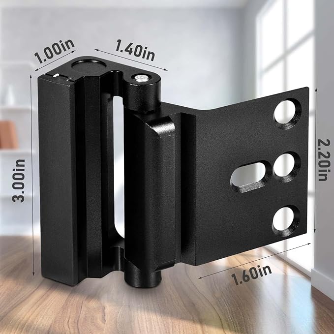 Door Reinforcement Lock, 5PACK Home Security Door Lock Withstands 800 lbs, Childproof Top Door Lock Latch for Toddlers Safety, Inside Night Defender for Inward Swinging Doors