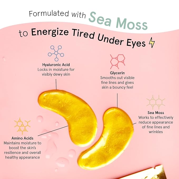 grace & stella Award Winning Under Eye Mask - Birthday Gifts for Women - Gel Eye Patches for Dark Circles, Puffy Eyes, Undereye Bags - Mothers Day Gifts for Mom - Vegan Self Care (24 Pairs, Gold)