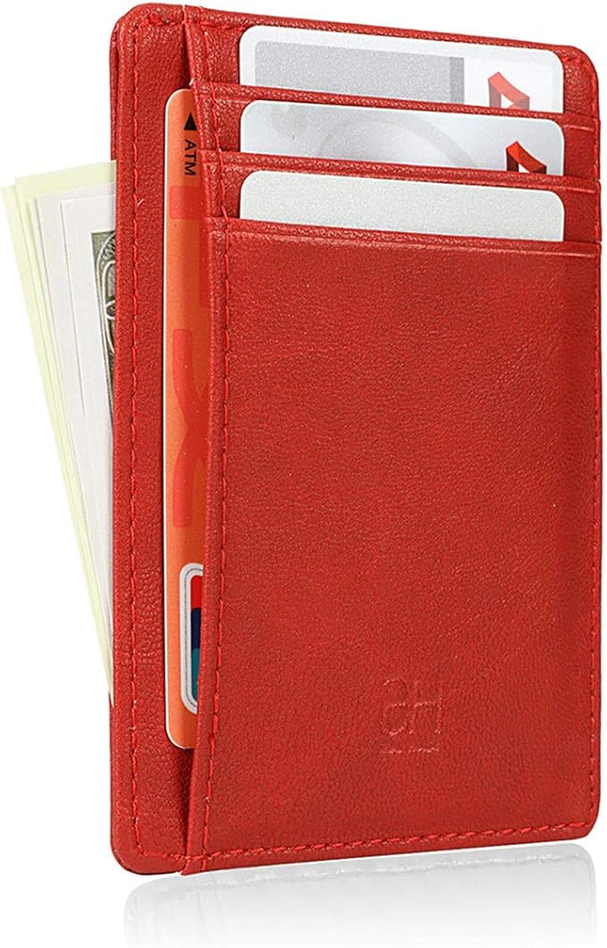 GH GOLD HORSE Slim RFID Blocking Card Holder Minimalist Leather Front Pocket Wallet for Women | Slim, RFID Blocking, Minimalist, Front Pocket
