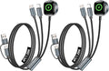 2Pack Travel Essentials for Apple Watch Charger,3 in 2 USB C Cable for Multi Charging Cable Cord,Vacation Camping RV Essentials Portable Designed for iWatch &iPhone 17-11 -4FT ﻿