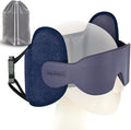 Inspireyes Travel Pillows for Airplanes, Airplane Pillow with Sleep Eye Mask, 360° Support Headrest Strap Travel Essentials for Long Flight, Car Trip, No Bobblehead, Fit Various Heights, Dark Grey