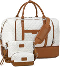 Weekender Bag, Large Travel Duffel Bag for Women, Carry on Overnight Bag with Shoe Compartment and Toiletry Bags