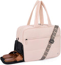 CLUCI Weekender Travel Bag for Women Puffer Tote Bag Carry On Duffle Overnight Bags with Shoe Compartment
