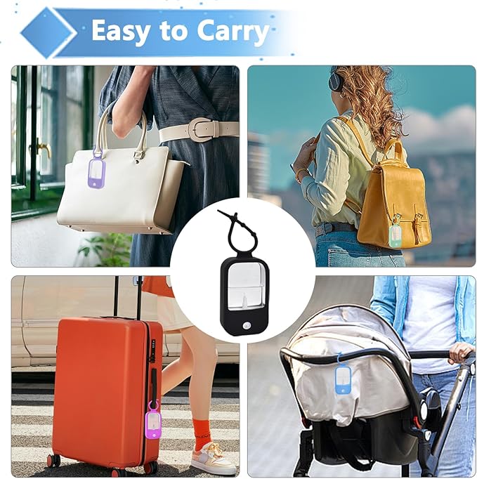 Silicone Case Compatible with Touchland Hand Sanitizer Spray (Fit for 1 FL OZ) Hand Sanitizer Holder Protective Case