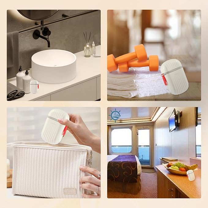 Leakproof & Waterproof Travel Soap Case with Lid - Portable Bar Soap Holder & Draining Container for Camping, Gym, Bathroom, Shower & Outdoor - Travel Essentials