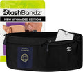 StashBandz Running Belt for Women & Men – No-Bounce Fanny Pack with 4 Secure Pockets & Zipper for Phone, Money & Essentials – Flip Belt Style Design for Running, Travel & Everyday Use