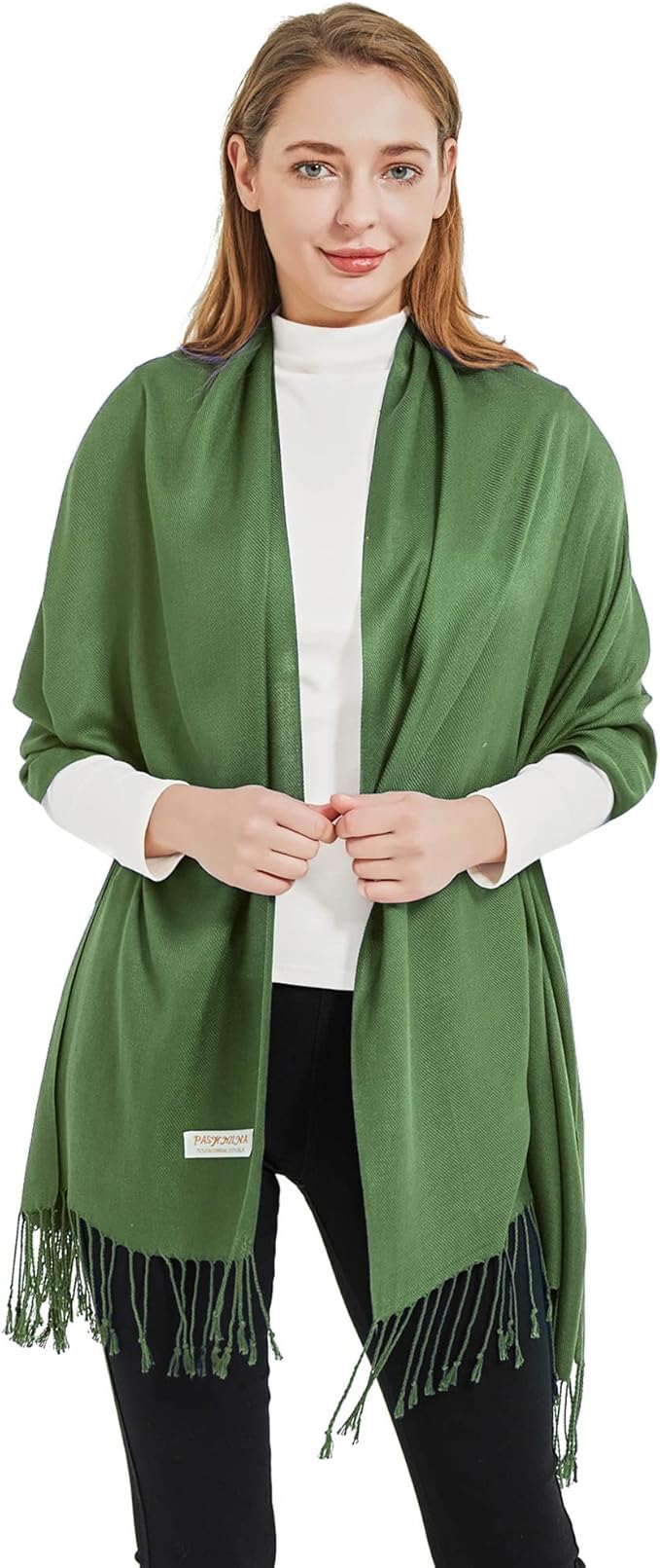 Soft Silky Pashmina Shawl Wraps Solid Colors Scarf for Wedding Evening Dresses