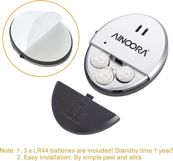 Window Alarms 4 Pack, 130dB Loud Glass Break Sensor & Vibration Alarm for Home Security, Burglar Entry Detector for Office, Apartment & RV