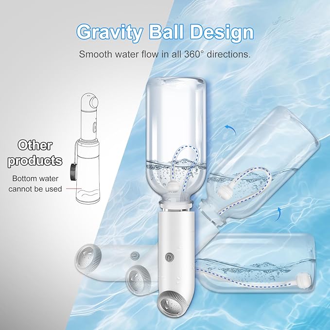 Portable Travel Bidet with Gravity Ball, 360° Full Usage Electric Handheld Bidet Sprayer, Rechargeable USB-C, Dual Modes Feminine Washer for Postpartum Care, Camping & Personal Hygiene