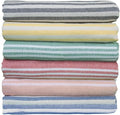 6 Packs Oversized Turkish Beach Towels Set Quick Dry Sand Free Boho Blanket Extra Large XL Swim Bath Pool Picnic Accessories Airplane Travel Vacation Essentials Women Mother Birthday Gift