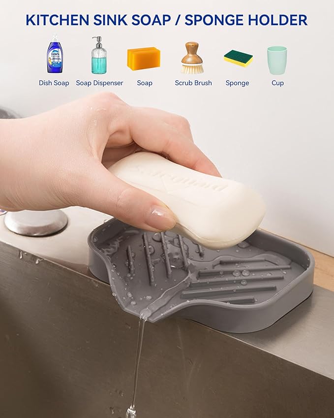 PEISAINOX 8-Piece Soap Bath Kit with Travel Soap Case Holder Dish Bag Saver, Lathering Pouch for Home, Travel, Camping, Gym, Hotel(White)