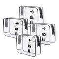 TSA Approved Clear Travel Toiletry Bag wih Zippers Carry-on Travel Accessories Quart Size Toiletries Cosmetic Pouch Makeup Bags for Men and Women (4pcs)