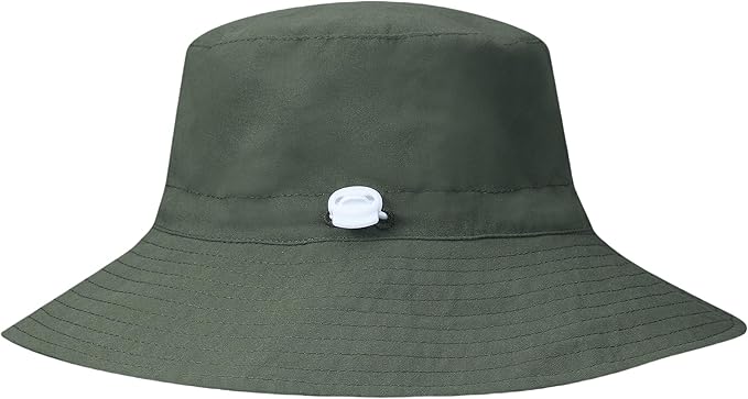 55cube UPF 50+ Baby & Toddler Sun Hat, Wide Brim Infant Bucket Hat for Beach & Outdoors, Adjustable Fit for Ages 0-4 Years