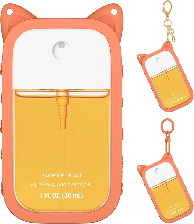 Sonnorel Silicone Case Compatible with Touchland Hand Sanitizer Spray (Fit for 1 FL OZ/30 mL Ver), Portable keychain