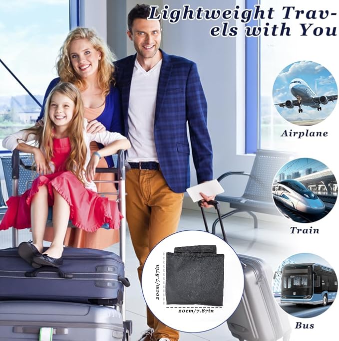 Airplane Footrest for Kids, Toddler Travel Bed for Sirplane, Seat Extender Airplane for Leg Rest and Lie Down, Flying Travel Essentials for Baby